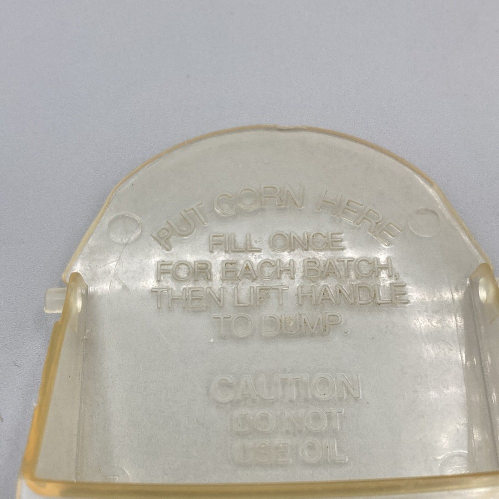Wear Ever Popcorn Pumper Popper Corn Kernel Tray Handle Replacement Part
