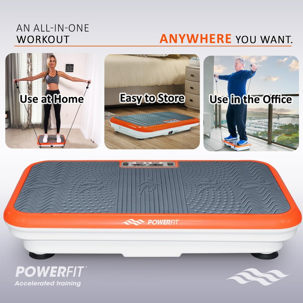 Power Fit Vibration Plate Exercise Machine, Powerfit Elite Vibration Platform...