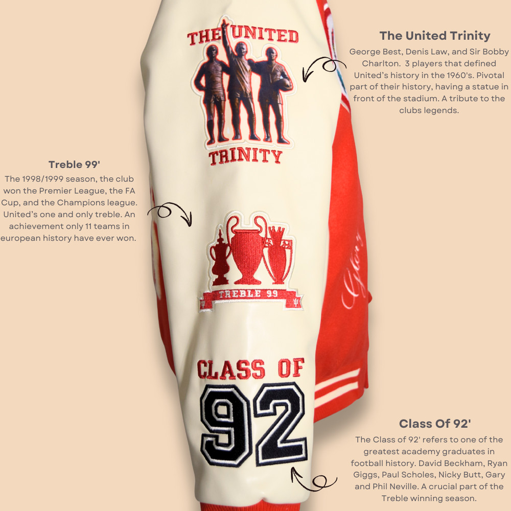 CUSTOM RED DEVIL VARSITY JACKET SIZE M - THE LETTERMAN COLLECTION