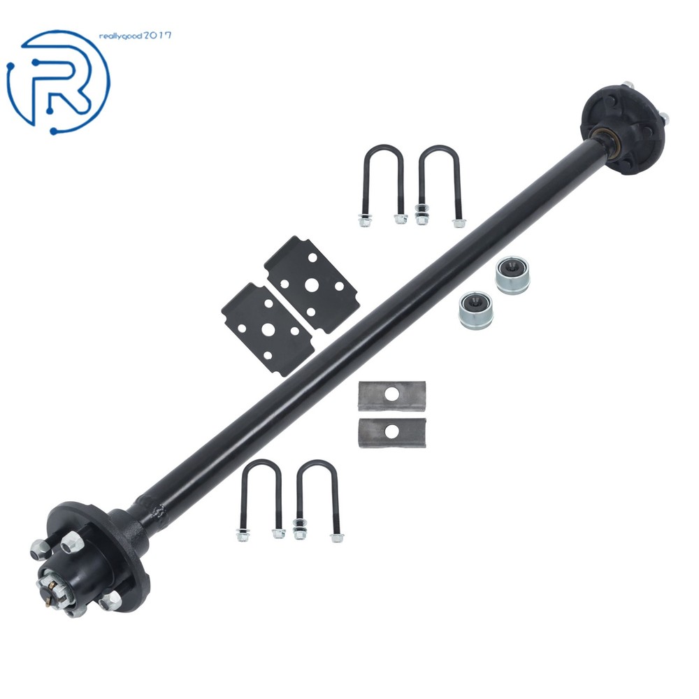 2000 lbs Trailer Axle 4 lug-4" with 44"/47.5"/54"/57"/58"/60"/71"/72" Hub Face