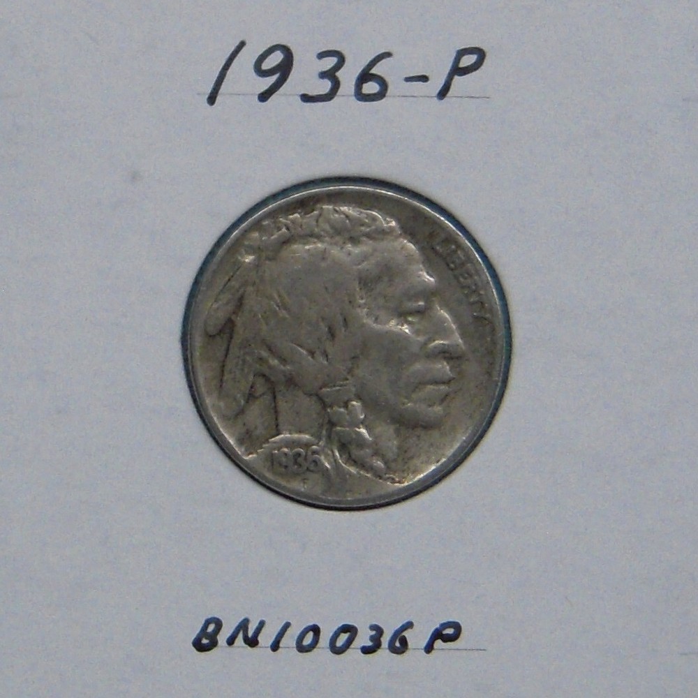 1936-P Buffalo nickel