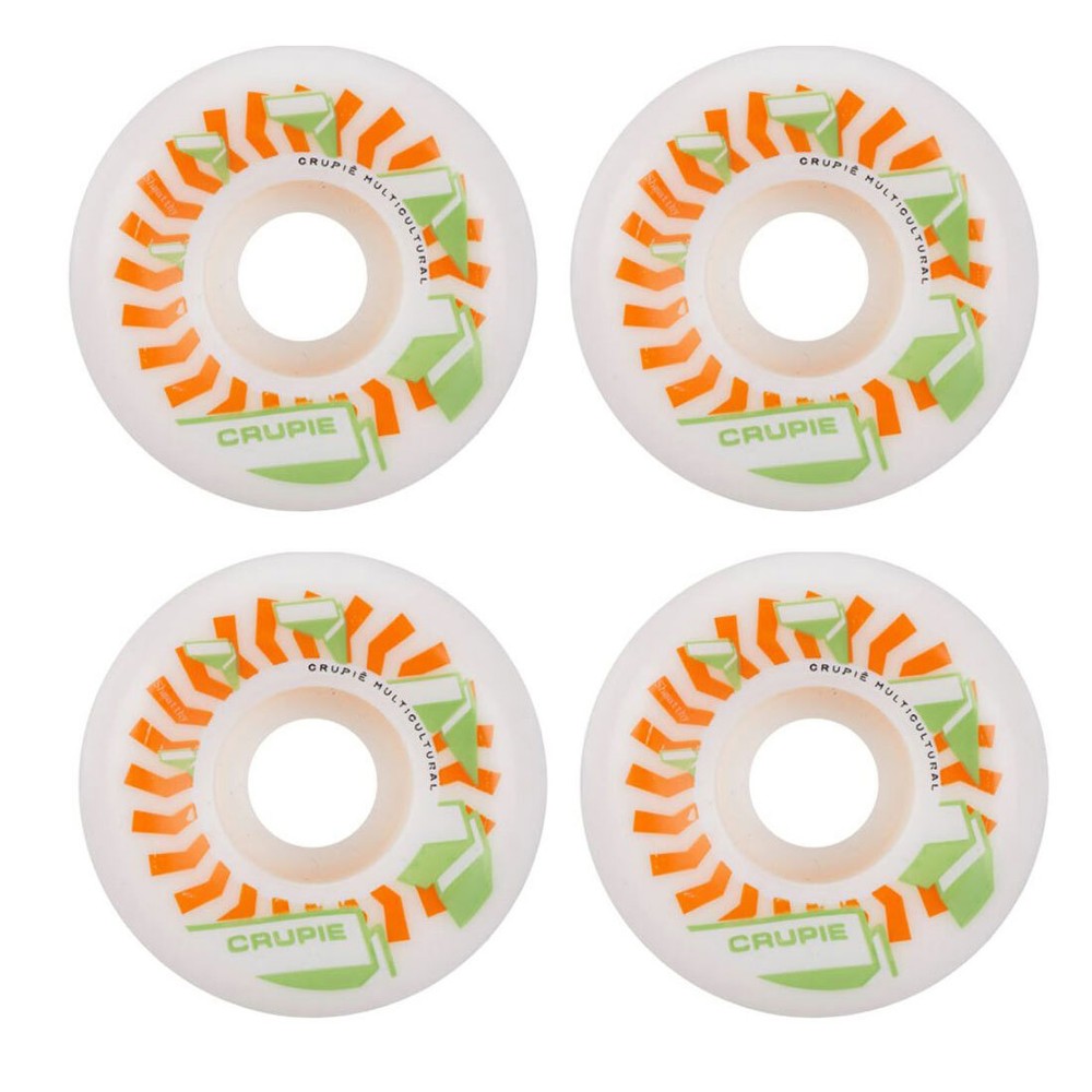 Crupie Skateboard Wheels 51mm Shmatty 101A White