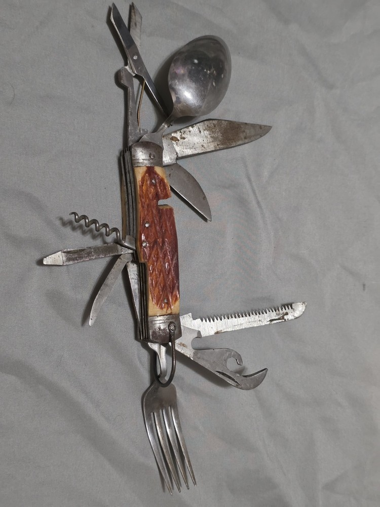 Vintage Multi-Tool Camping Knife