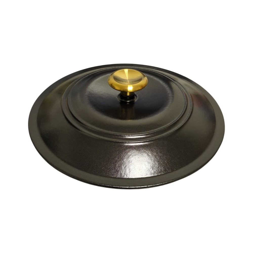 Tramontina 4 Piece Stackable Enamel Cast Iron Cookware Set, Black