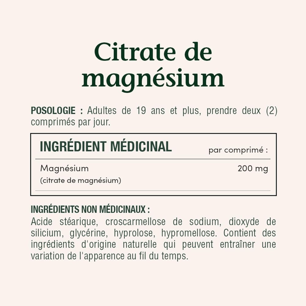 Nature's Bounty Magnesium Citrate 200 mg, 75 Tablets