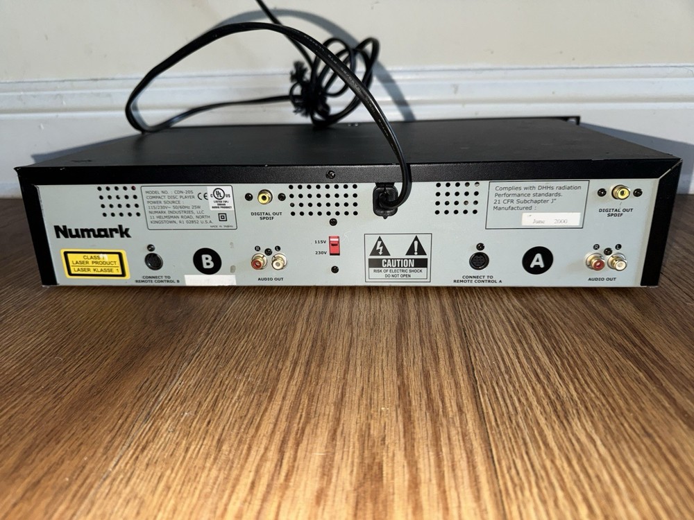 Numark Cdn-20s Professional Dual Cd Player