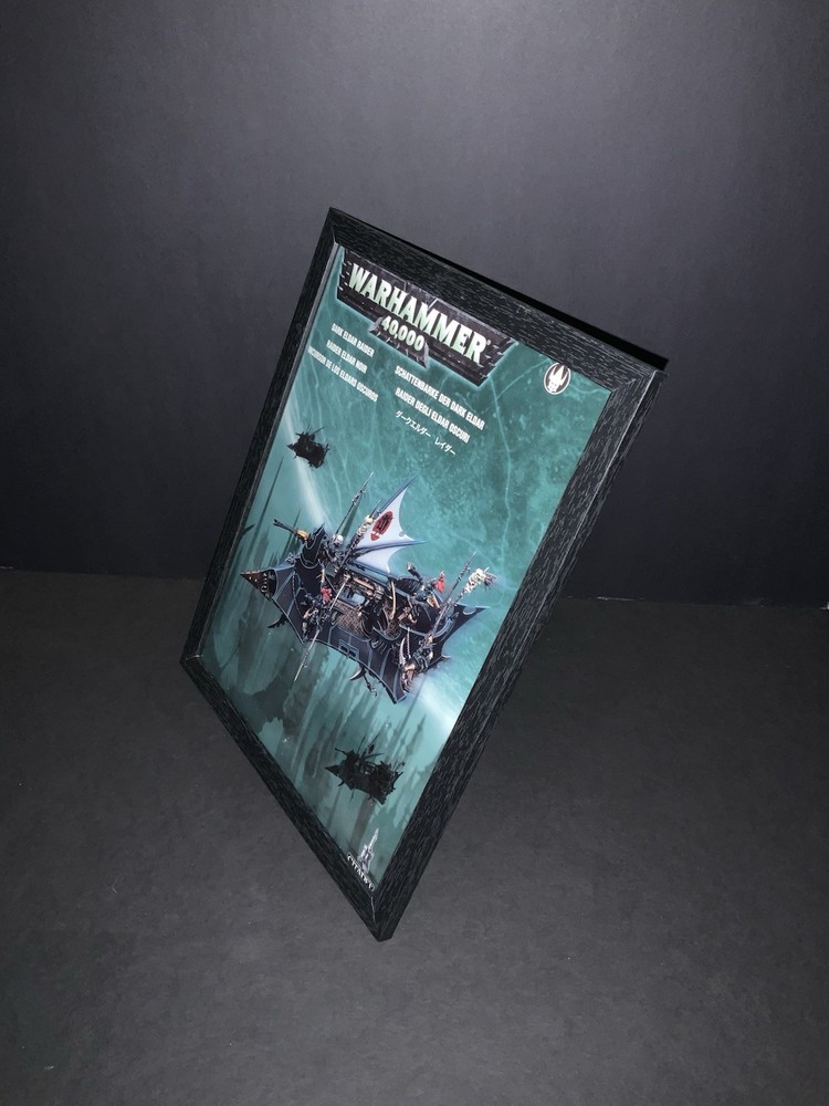 Framed Dark Eldar Drukhari Raider Box Cover Art OOP Warhammer 40K DECOR