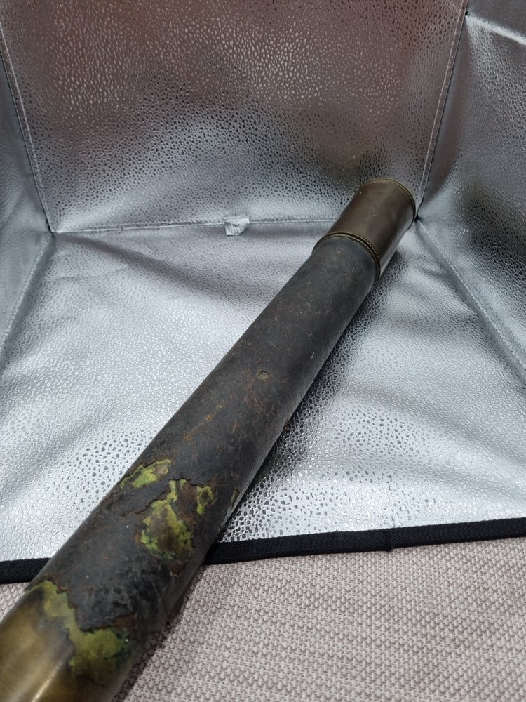 Victorian Bronzed Single Draw Telescope With Age Related Condition