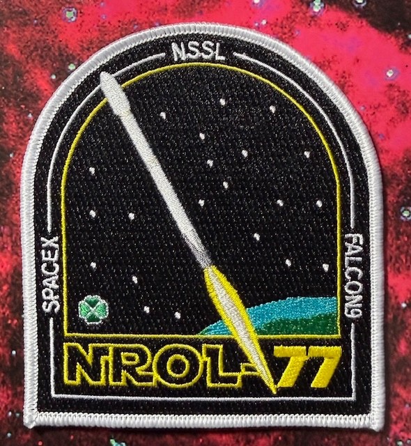 NROL-77 SPACEX NSSL FALCON 9 PATCH