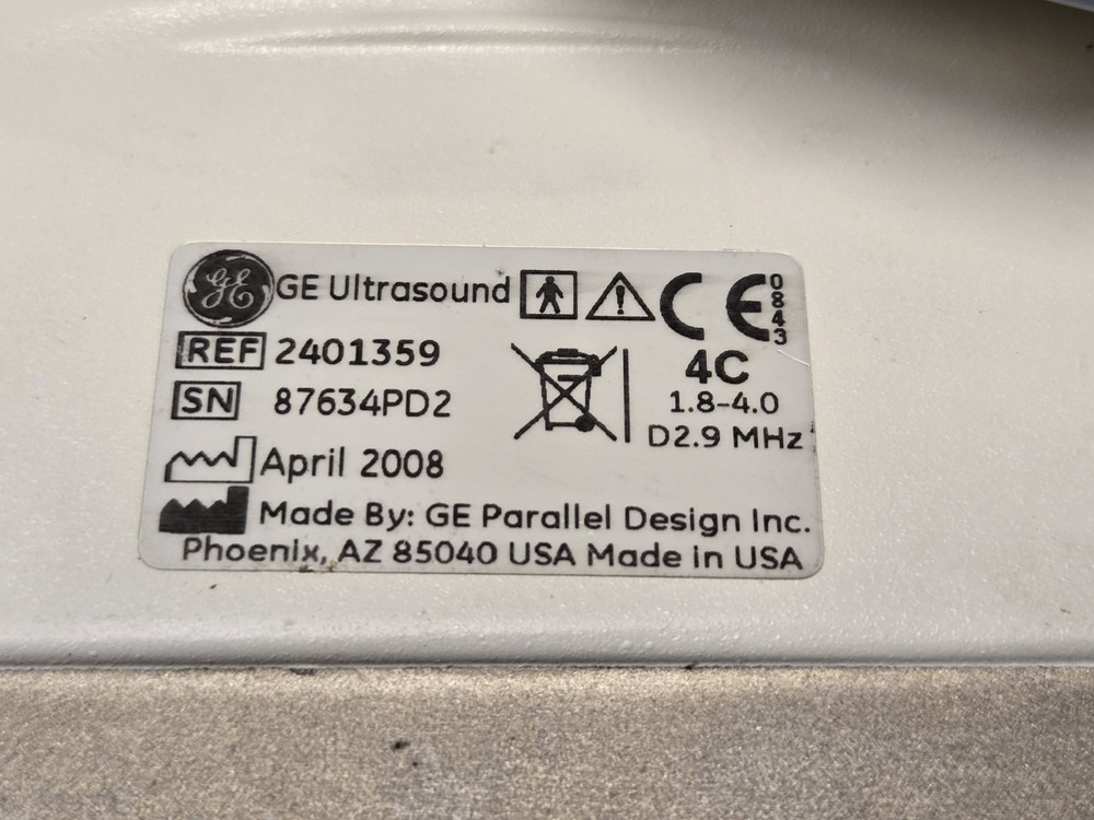 GE 4C Ultrasound Transducer Probe Convex Array used working condition