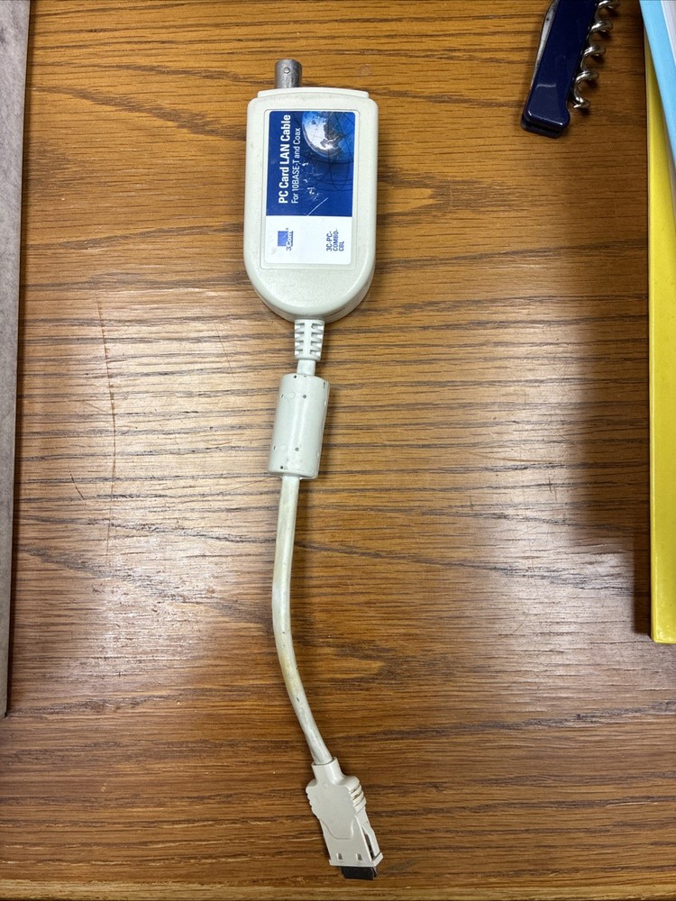 vintage 3Com Megahertz PC Card LAN cable (model 3C-PC-COMBO-CBL