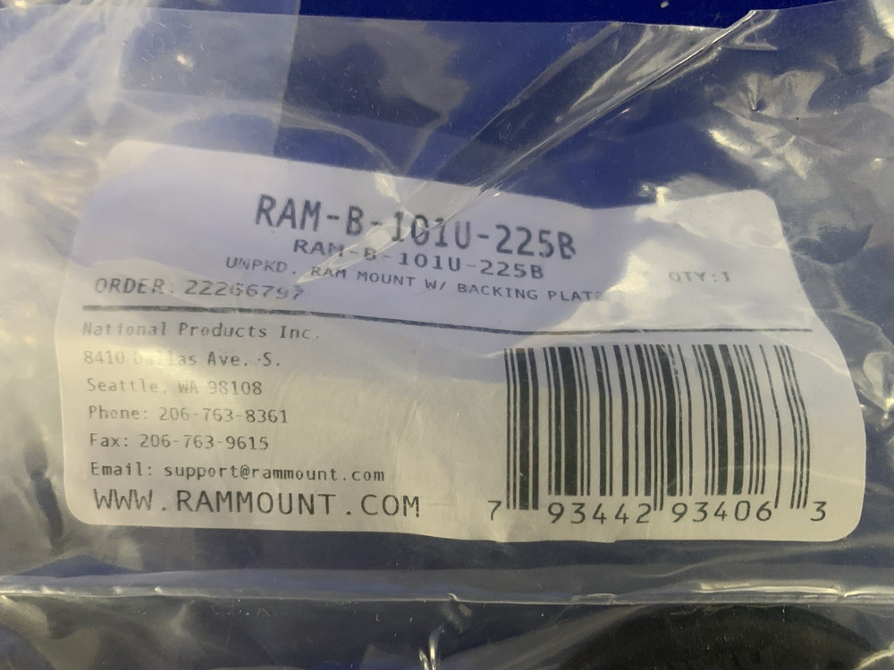 14 RAM Double Socket Arm Mounts w/ 28 Ball Components B Size With Backing Plates