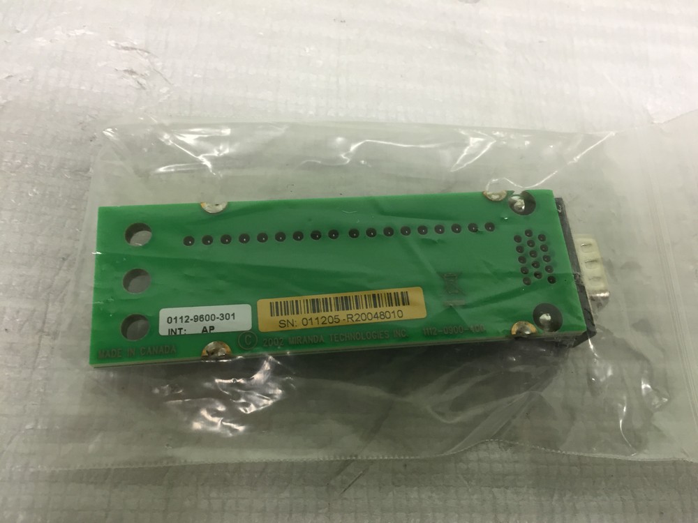 MIRANDA 0112-9600-201 INTERFACE CARD NSH15M