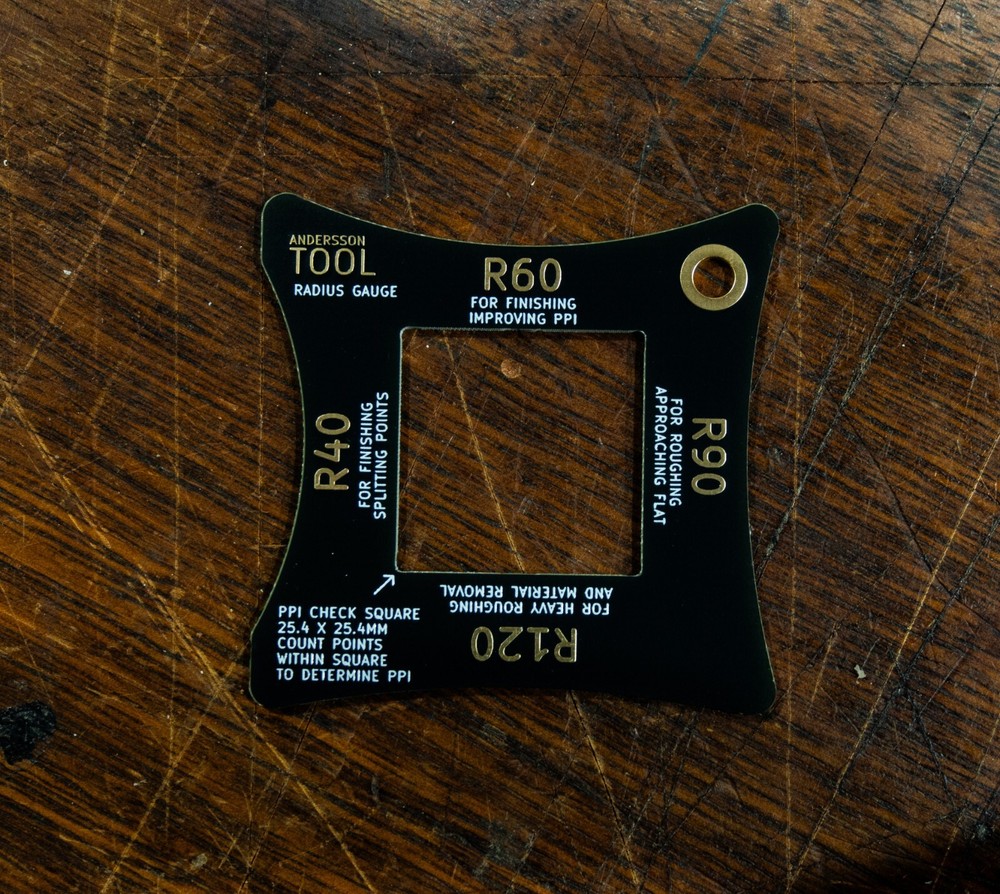 Scraping Radius Gauge