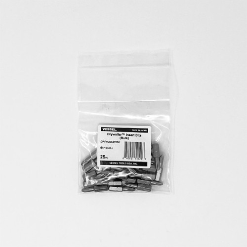 VESSEL DWPH2254P25K - DRYWALLER Insert Bit PH2x25.4 25PC. (Bulk) 1EA