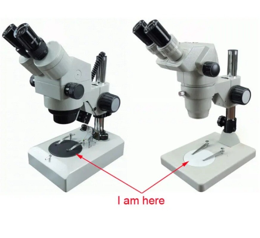 120mm Plastic Round Working Stage White Black Board for Stereo Microscope