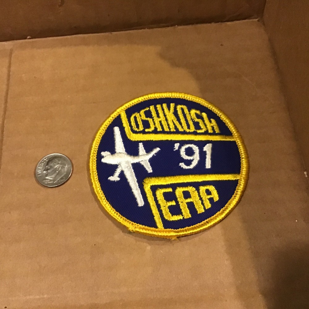 Airplane OSHKOSH 81 EAA EXPERIMENTAL AIRCRAFT ASSOCIATION Patch 1991