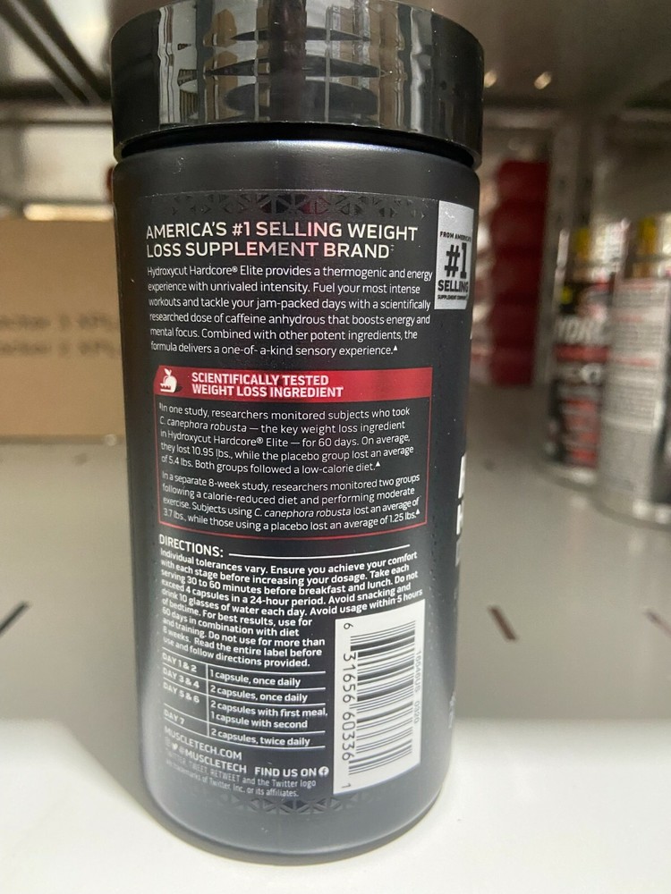 MuscleTech Hydroxycut Hardcore Elite 100ct New/Sealed Fast Shipping