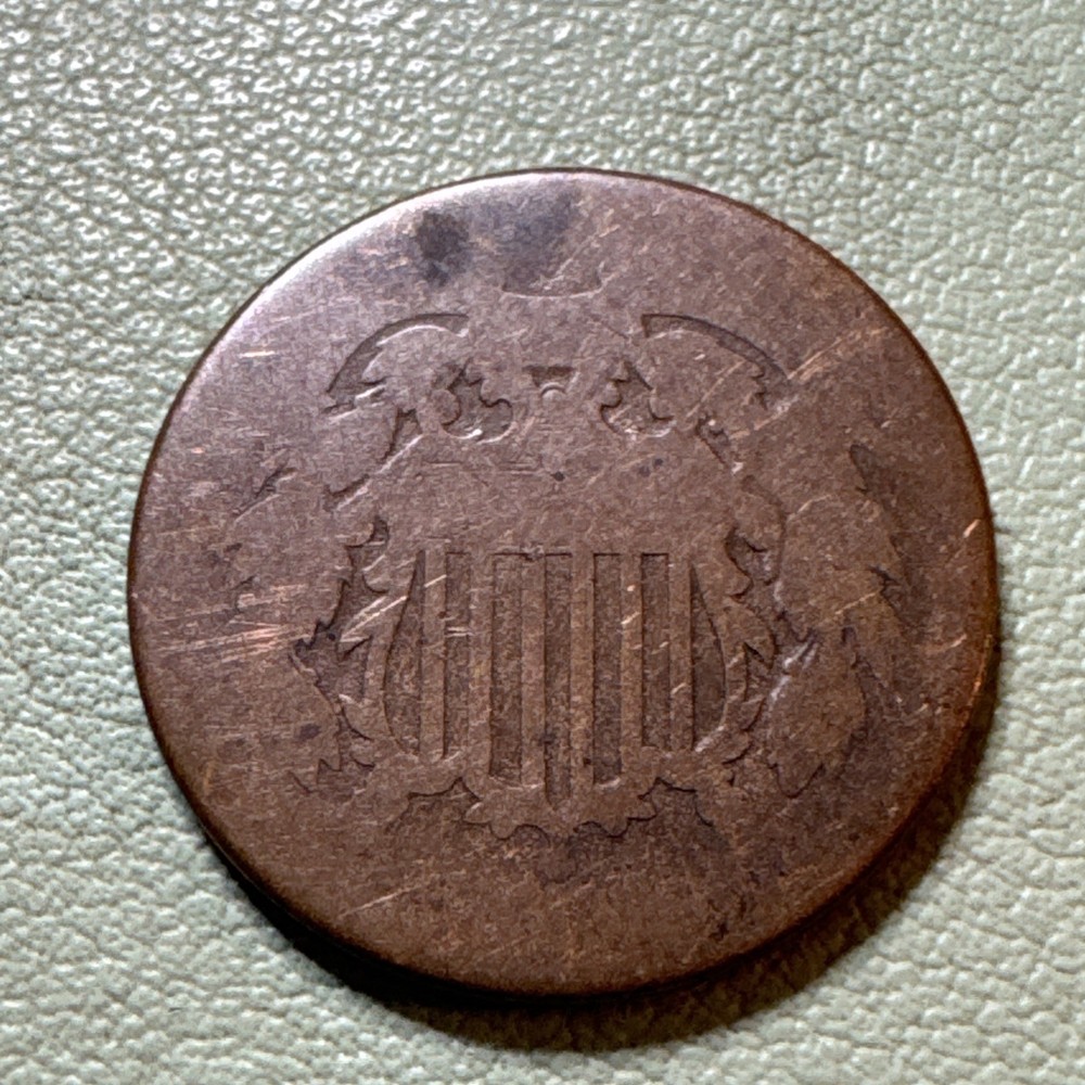 No Date Two-Cent Piece, 2 Cents Piece