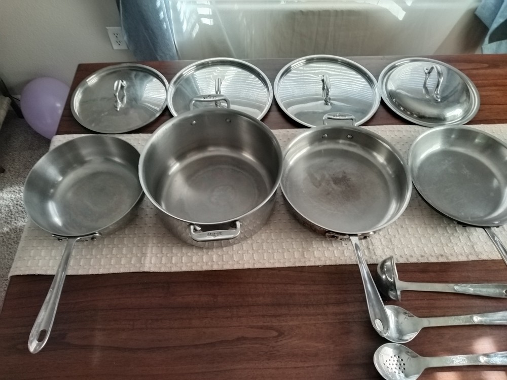All Clad, 14 Piece Set, Stainless Steel, D3