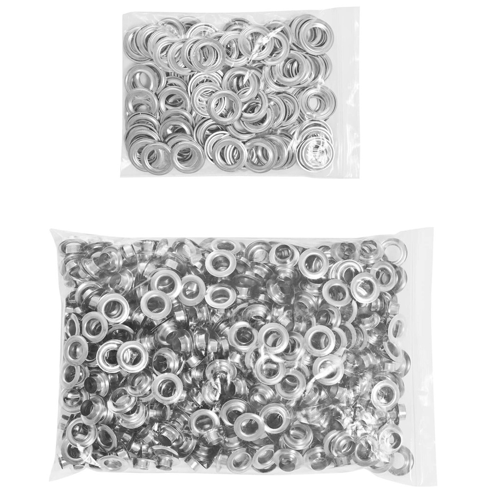 500 Grommet Kit #4 1/2" Inside Diameter Punch Setting Tool Metal Eyelets+Washer