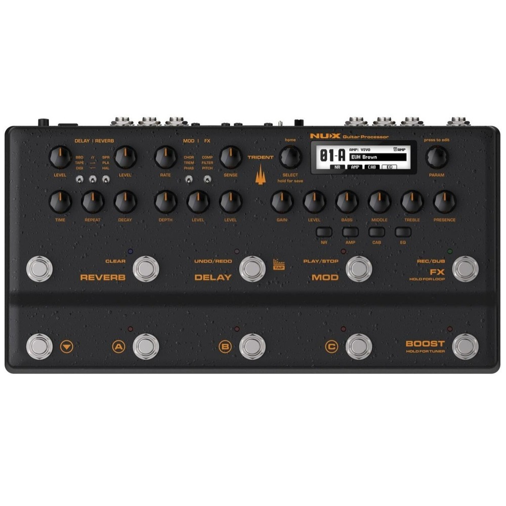 New NUX NME-5 Trident Multi Effects Guitar Processor Pedal