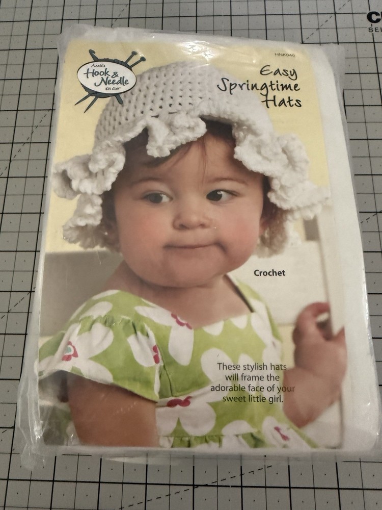 ANNIE’S HOOK & NEEDLE EASY SPRINGTIME HATS KIT SHIPS FREE