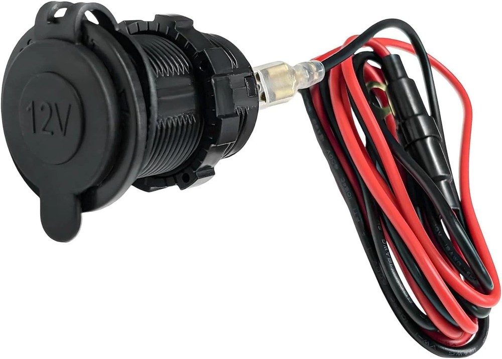 12V Car Cigarette Lighter Socket, Waterproof Plug Cigarette Lighter Outlet with