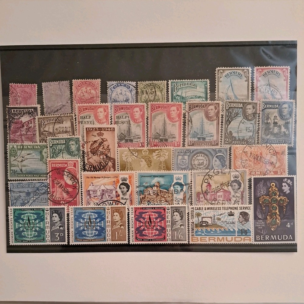 stamps Bermuda stock card #1