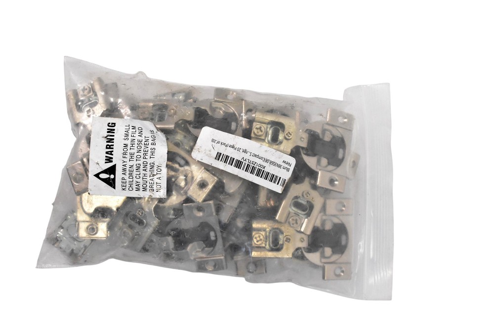 Blum Compact Face Frame Cabinet Hinges 20 Pack 38N355B.08 Nickel Plated
