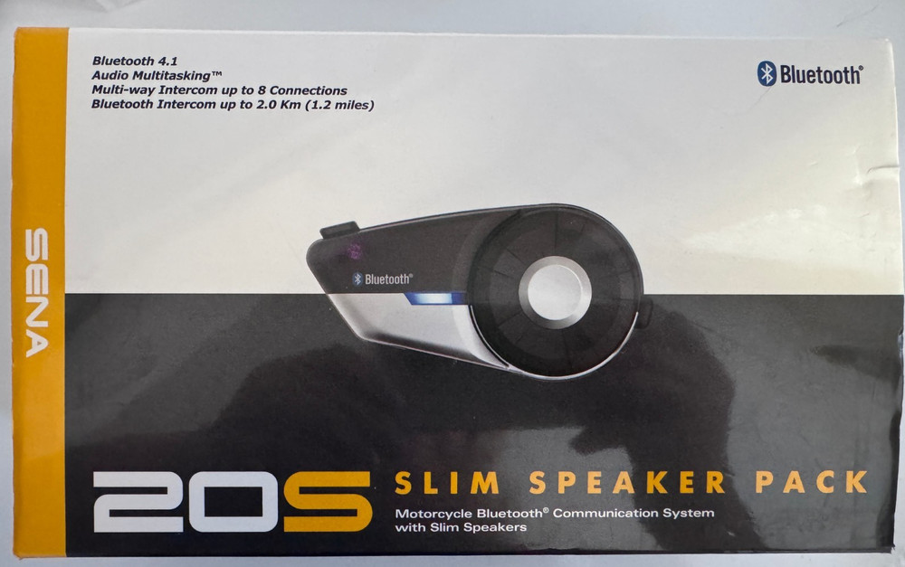 Sena 20S Slim 4.1 Speaker Pack Motorcycle Bluetooth Communication System