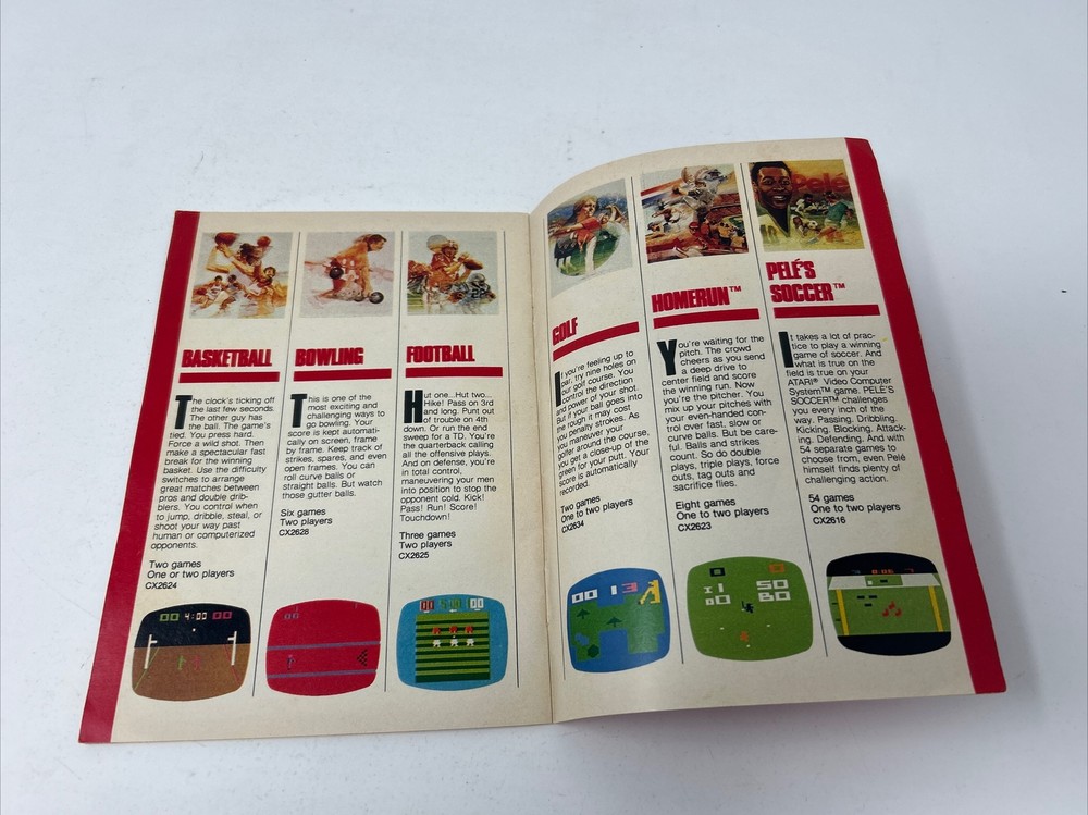 ATARI CATALOG 45 GAME PROGRAM CARTRIDGES