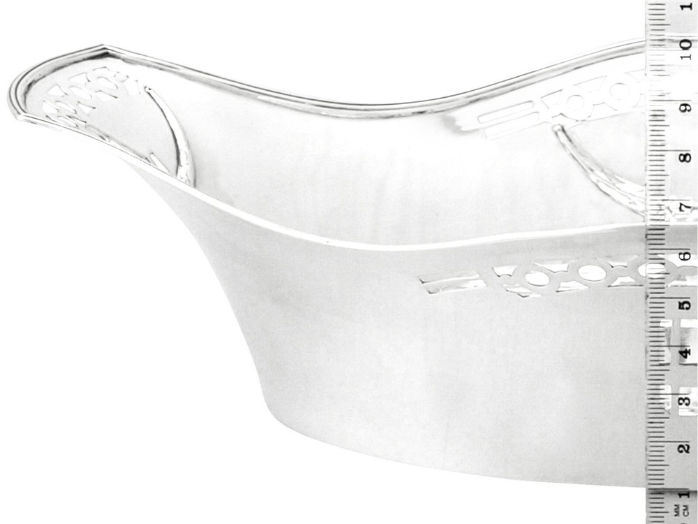 Antique Art Deco German Silver Bread Dish