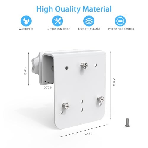 HOLACA Gutter Mount Compatible with Aosu Solar Security Camera Wireless