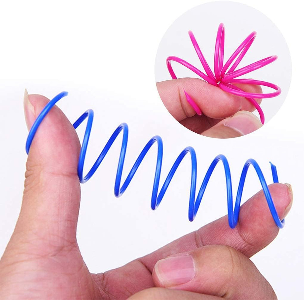 Interactive Cat Spiral Creative Spring Toy to Kill Time and Keep Fit, Sturdy and
