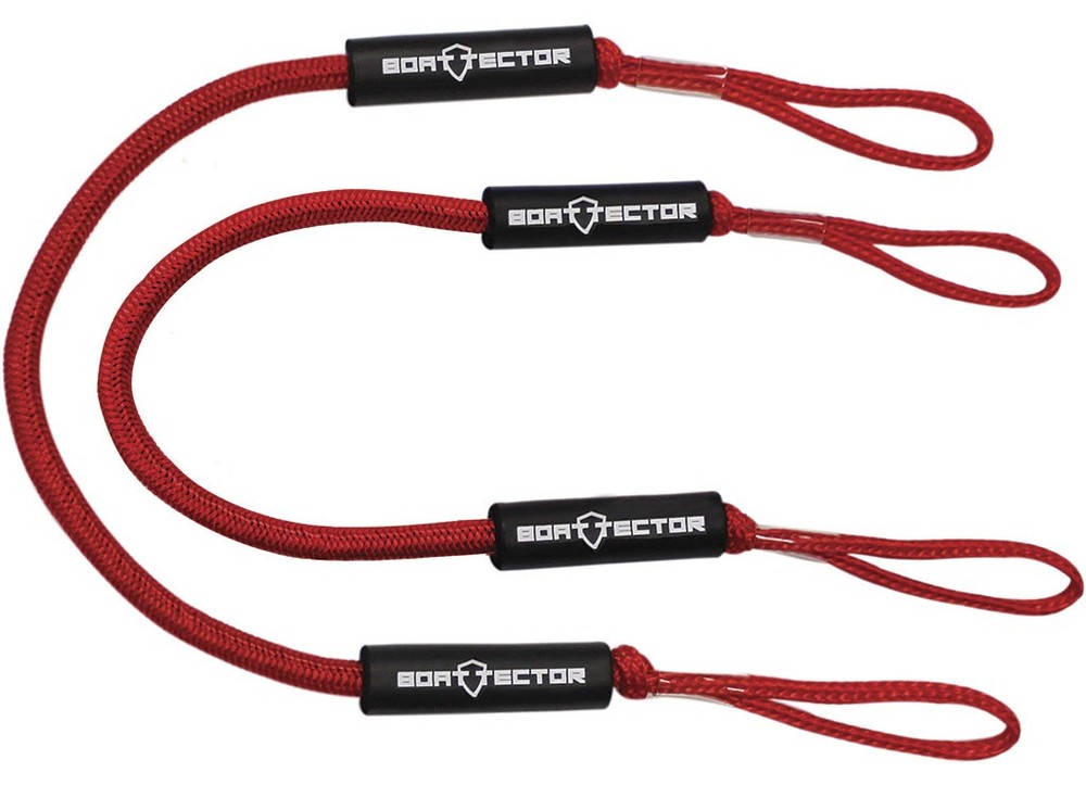 Extreme Max 3006.2571 BoatTector Bungee Dock Line 4' Red 2-Pack