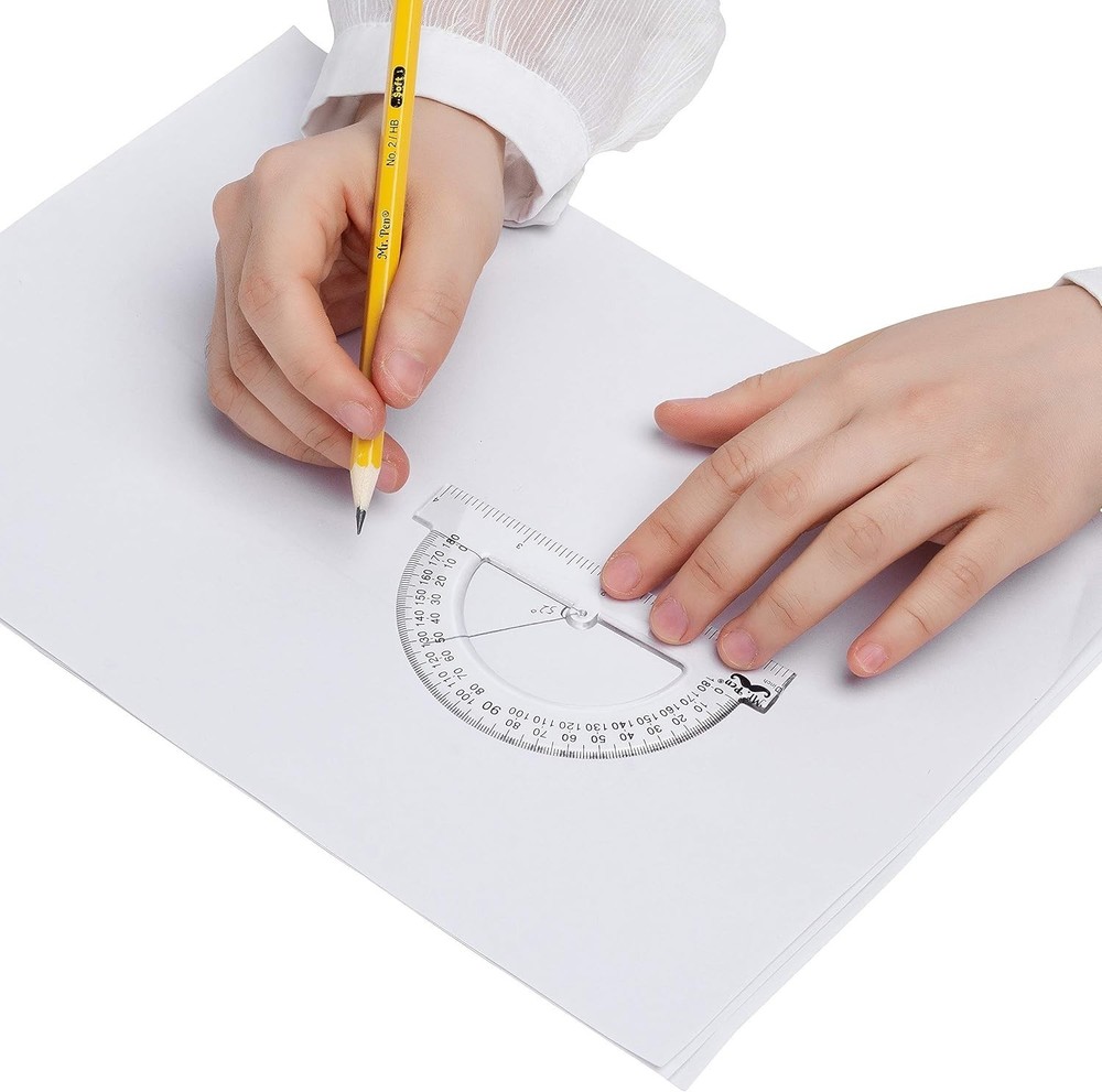- Plastic Protractor, 3 Pack, 4 Inch, Small Protractors for Geometry Classroom S
