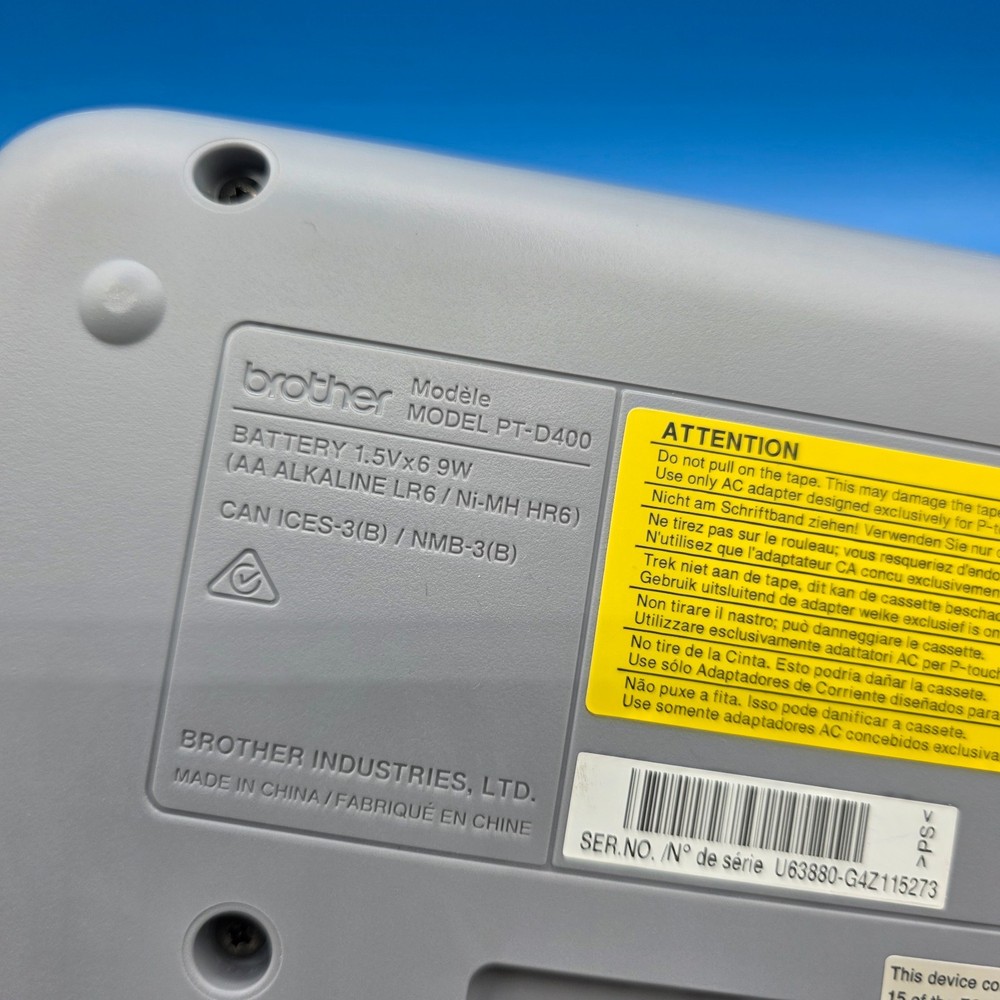 Brother P-Touch Label Printer PT-D400 UNIT ONLY