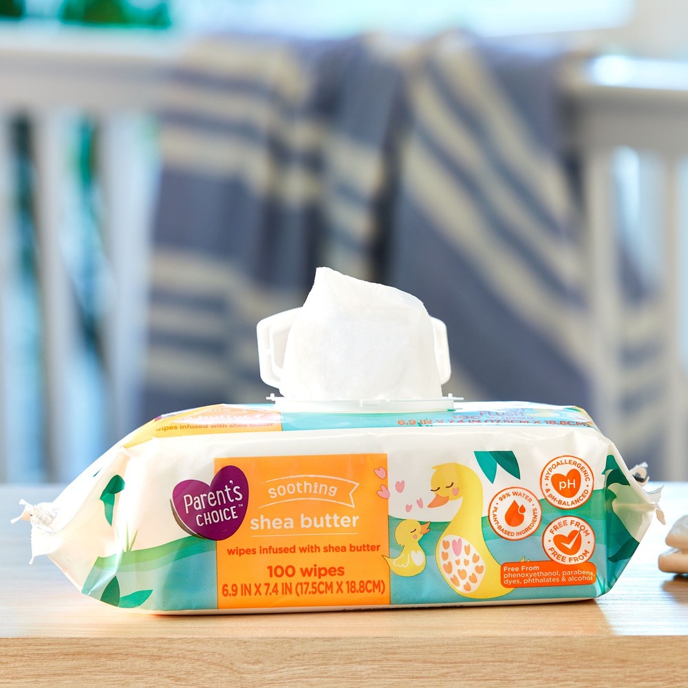 Shea Butter Baby Wipes, 900 Count