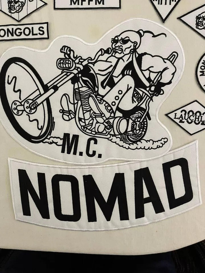 13pcs/ Set Mongols Nomad Biker Embroidered Patch Set 1% IN Memory