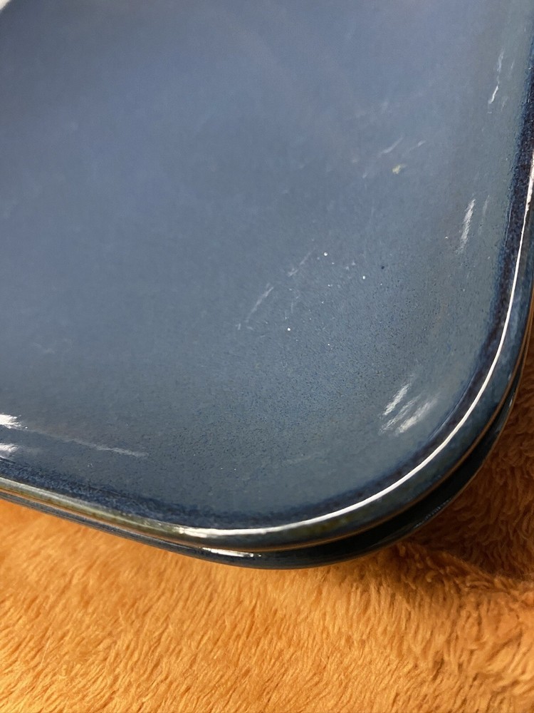 KOOV 2x Large 2x Medium Serving Trays Plates Rectangular Blue