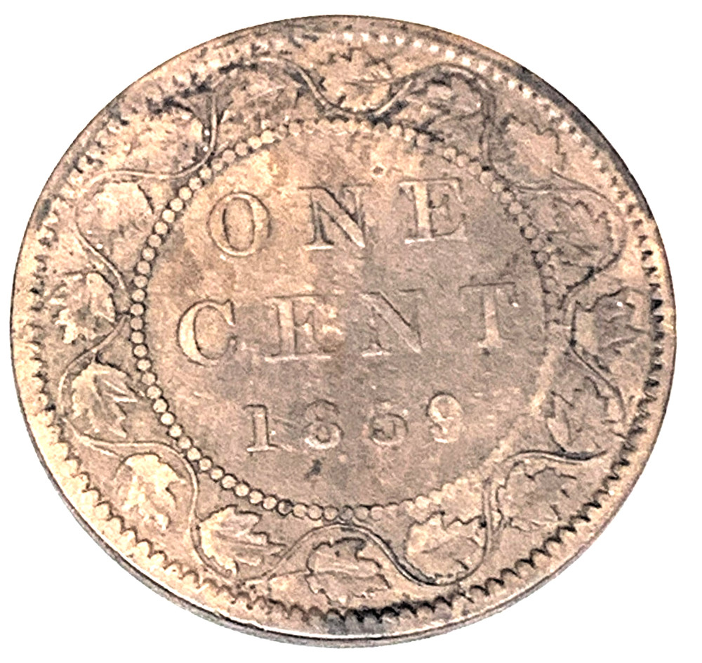 # C3471  CANADA   COIN,     LARGE CENT   1859