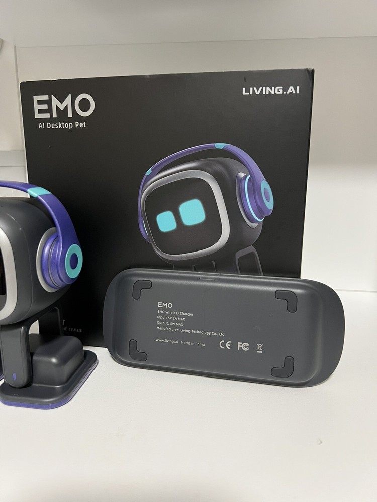 Emo Living Ai Desktop Pet Robot,Emo,Works Great