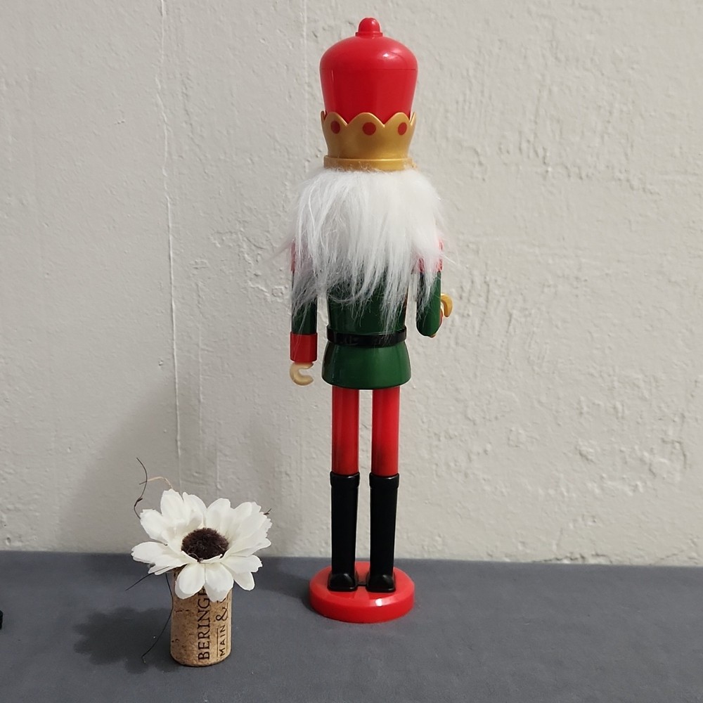 Easthamptonite Christmas Nutcracker Red Green Gold Plastic Figure