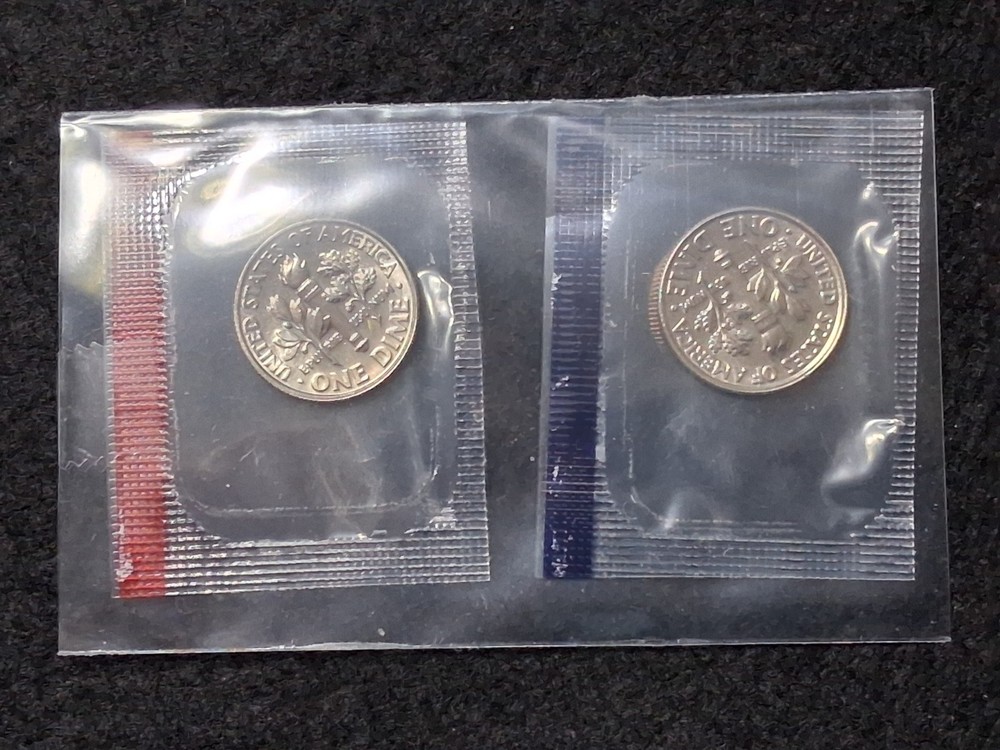 1999 Roosevelt Dime P and D