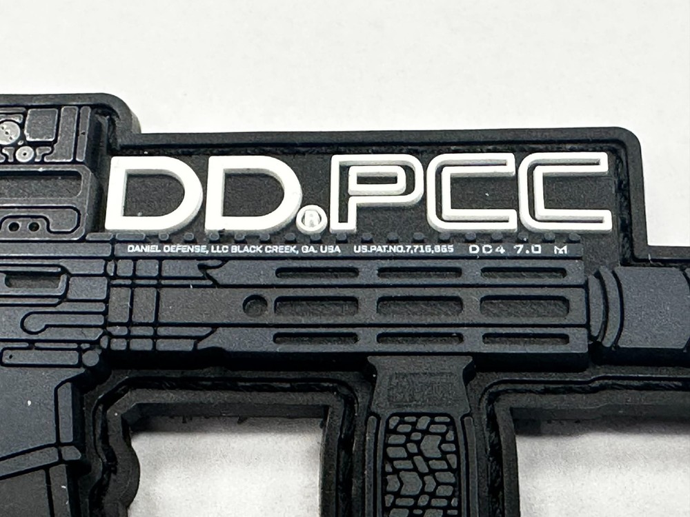 SHOT Show 2026 Daniel Defense "DDPCC" custom Morale Patch, Hook & Loop, NEW!