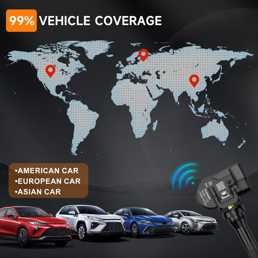 FOXWELL T20 1PC Auto Universal TPMS Tire Pressure TPMS Programming Sensor 433MHz