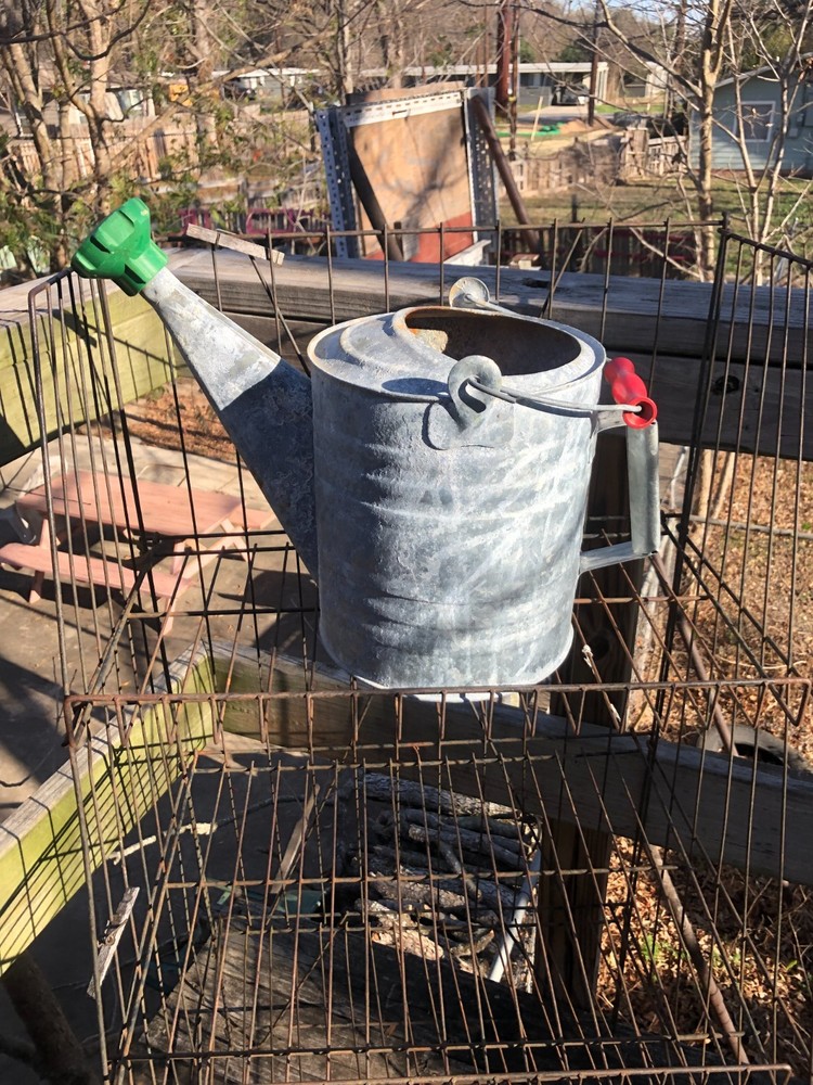 Galvanized Metal Water Can