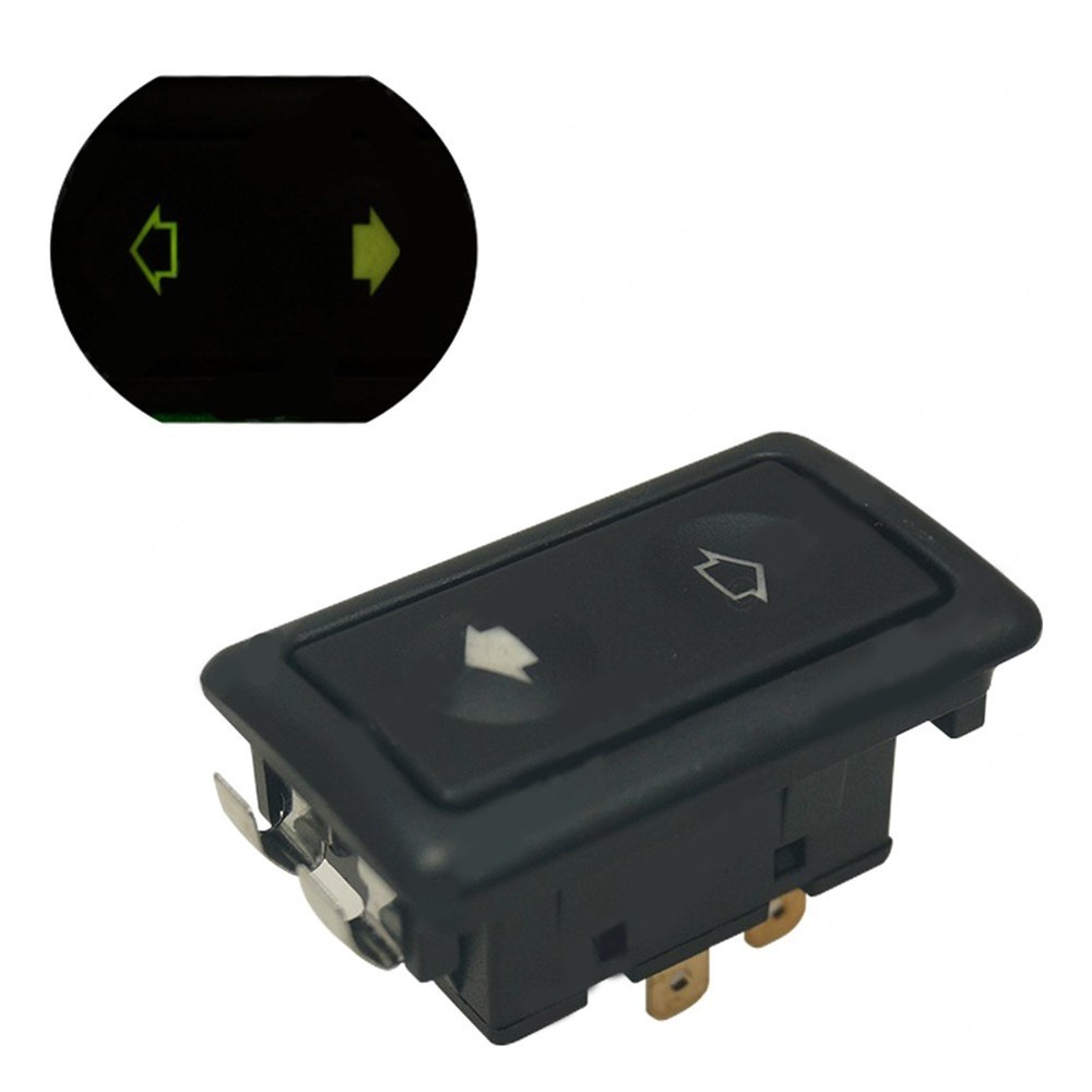 Practical Electric Power For Window Switch Button with Green LED Light