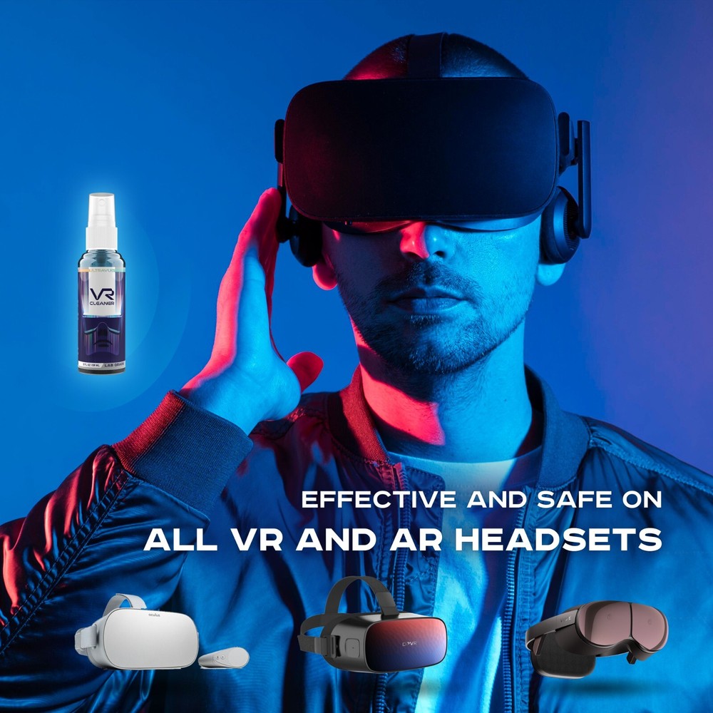 UltraVue VR Cleaning Set - Virtual And Augmented Reality Headset Cleaning Kit